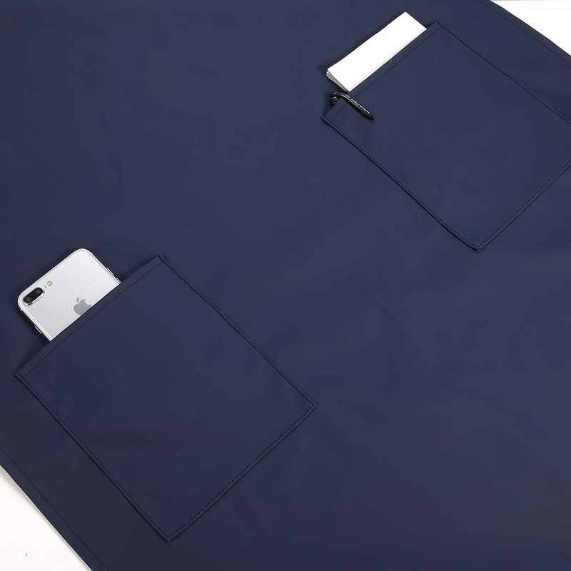 Waterproof Rubber Vinyl Apron W/ 2 Pockets - Lab Apron