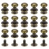 sourcing map 8mm Ball Head Stud Rivets Screw Back, 15Pack