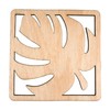CHIC&CHARM Set of 8 Wooden Leaf Shaped Coasters - Perfect