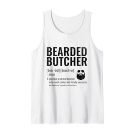 Bearded Butcher Definition Butchery Meat Butchers Tank Top
