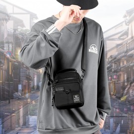 iBUTSARU Men's Shoulder Bag, Small, Lightweight, Body Bag, Multi-functional, Waist Bag, Handbag, Shoulder Bag, Crossbody Bag, Waterproof, Mini Messenger Bag, Handbag, Handbag, Handbag, Business Trip,