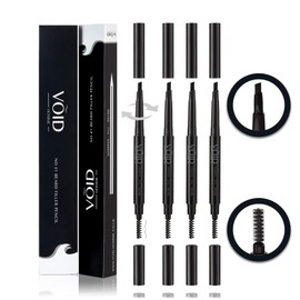 VOID Homme Beard Pencil Filler (Black, Set of 4) Instant Beard Filler Pen for Thicker Beard, Mens Beard Filling Pen Kit, VOID Beard Filler Pen for Beard Thickener and Waterproof Beard Filler Kit