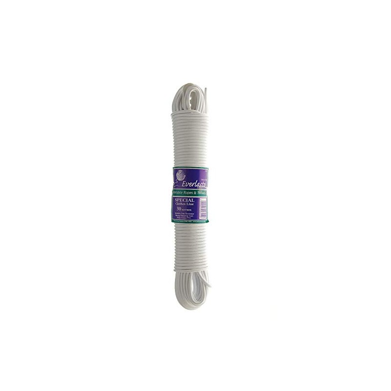 Everlasto Quality Special White PVC Clothes Line Washing Line 4mm