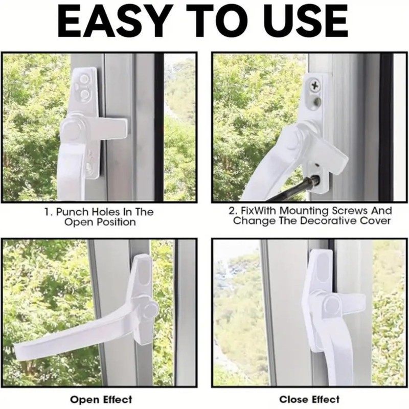 2Pcs Window Handle, Double Glazing Window Handles, Window Handle Replacement,