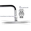 Wolfride Shower Connector Ball Joint Shower Head, Swivel Ball Adapter