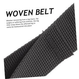 Gatuida 2Pcs Wear Resistant Leg Lifter Strap for Elders Durable Leg Mobility Aid with Foot Loops for Rehabilitation and Easy Transfers Into Wheelchairs Cars