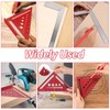Speed Square, 7.28inch Woodworking Set Square Tool, Red Metric Triangle