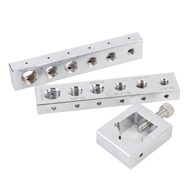 Safety Wire Drill Guide Set, Carbon Steel High Hardness Wire Lock Wire Nut & Bolt Drill Jig Kit For Quick and Precise Drilling for Machinery Industry