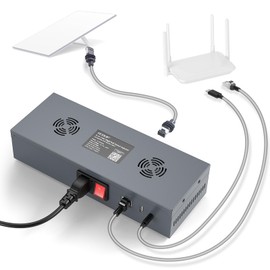 QUIDDITY Starlink V3 Poe Injector, 200W Gigabit Ethernet Surge & ESD Protection for Starlink Gen 3 AC Input 110-260V to DC 54V 3A with USB & Type-C Power Output for Starlink Gen 3 Dish