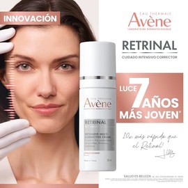 Avene Retrinal Crema de Noche Facial Intenso Antiarrugas con Retinaldehído, Niacinamida y Acido Hialuronico, Crema Hidratante Facial para Piel Madura 