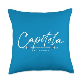 Capitola California Apparel Capitola California Oars Graphic Throw Pillow, 18x18, Multicolor