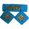 pompamhome John Cena THROWBACK Never Give Up Blue WWE Headband