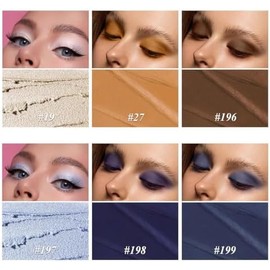 LUXAZA PRO Set De Sombras De Ojos Neutras En Barra Sombras De Ojos En Crema Mate Con Brillo Metálico Delineador Iluminador Y Lápiz De Color - Classic