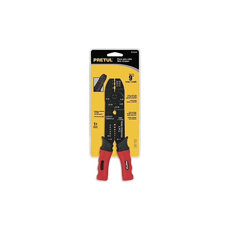 Pretul PE-CA-9P, Pinza pelacables en acero al carbono, 9 Truper