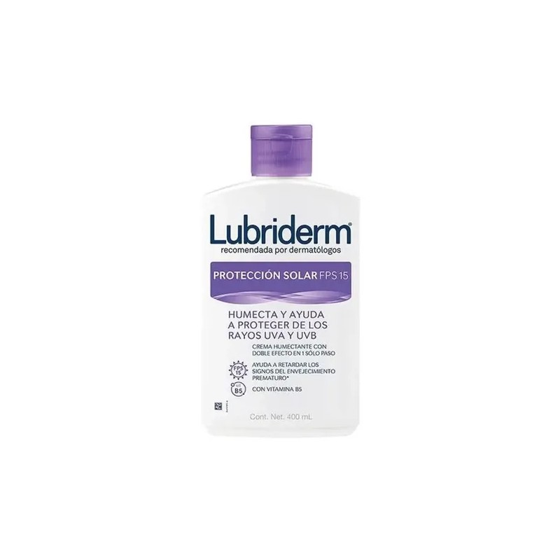 Lubriderm Crema Corporal con FPS 15 y Vitamina B5, Protección