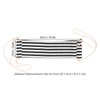 Footrest Black and White Streaks Soft Breathable Adjustable Foot Hammock