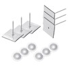 PATIKIL 30mm Self Stick Insulation Pins, 50Sets Washers Aluminum Insulation