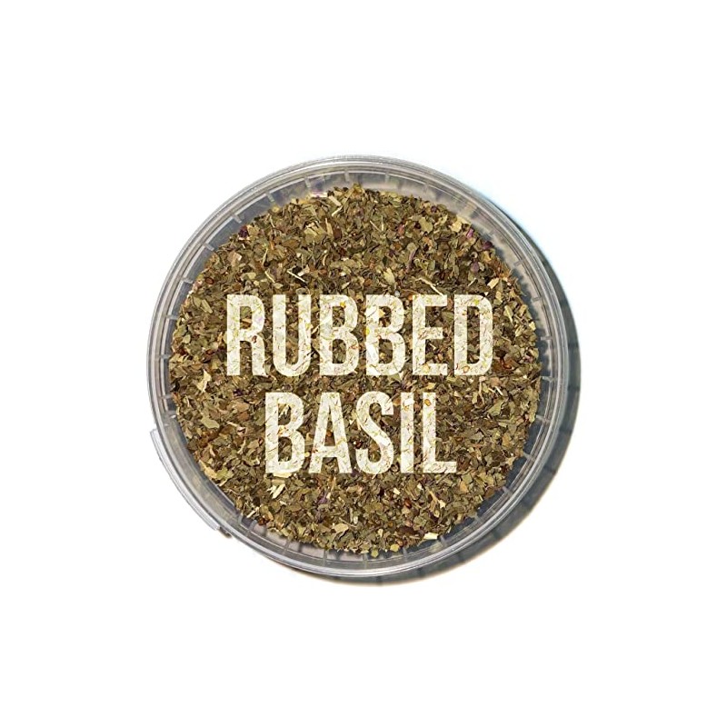 Rubbed Dried Basil Leaves Herb - 100g