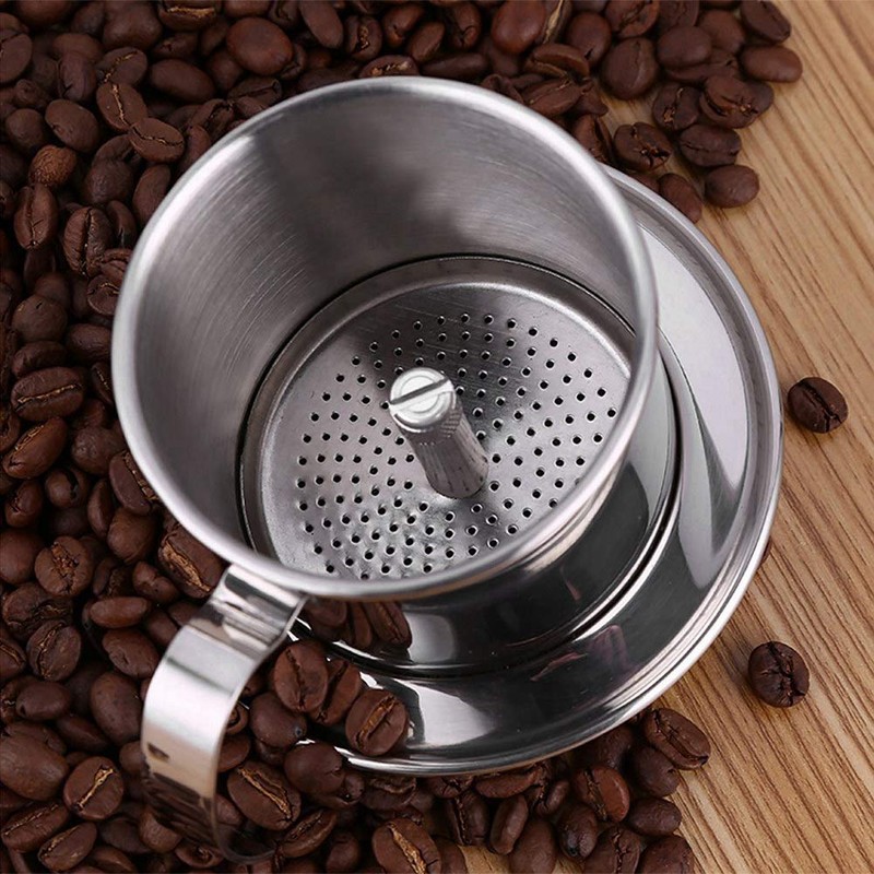 Vietnamese Coffee Drip Filter Maker with Universal Cup Stainless Steel
