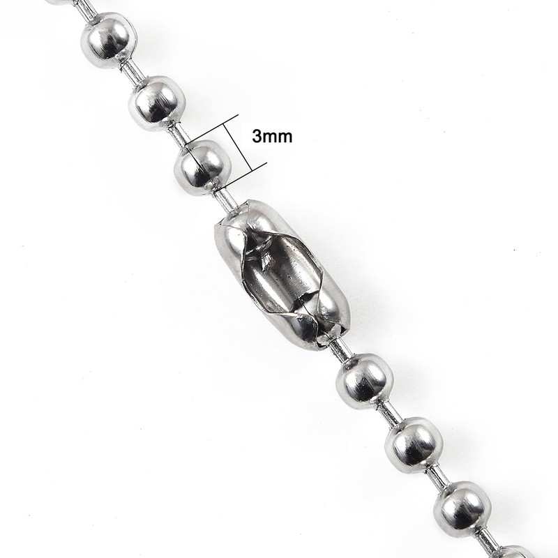XIYAOXI 3mm Ceiling Fan Pull Chain Extender Light Chain Pulls
