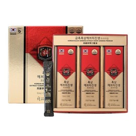 Geumheuk 갤러리아 아름드리금흑흑삼에브리진생프리미엄10ml30포 Galleria Areumdrigum Heukheuksam Every Jinseong Premium 10ml 30 Pouches
