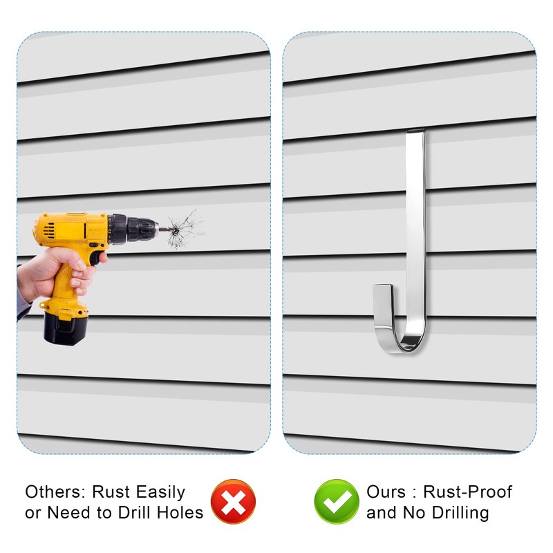 4pcs Siding Hook, Fiber Cement Hook with an Installation Tool