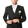 CHEERYMAGIC Men's Bow Ties Classic Solid Color Pre-Tied Bow Tie