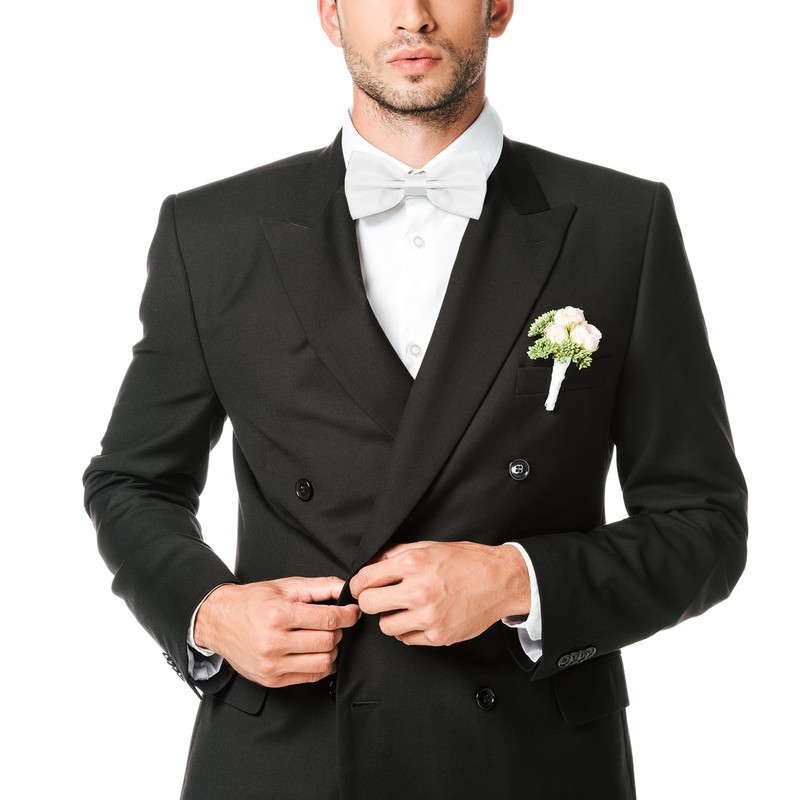 CHEERYMAGIC Men's Bow Ties Classic Solid Color Pre-Tied Bow Tie