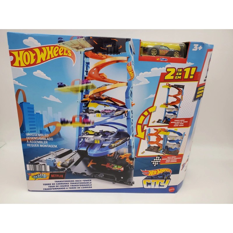 Hot Wheels - Transforming Race Tower Play Set