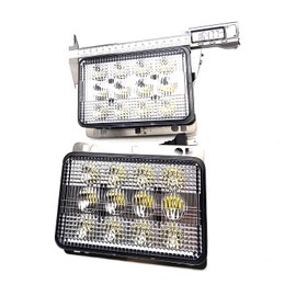 Haiyazhma 2X LED Headlight AL152328 RE269110 AL152329 Compatible with John Deere Tractors 5045D 5045E 5055D 5055E 5065E 5075E 6100D 6110D 6115D 6125D 6130D 6140D 5425 5625 5725 6140J 6155J 5083E