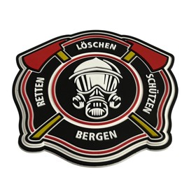 Rescue Erase Protect Mountains Fire Brigade Rubber PVC Velcro Patch
