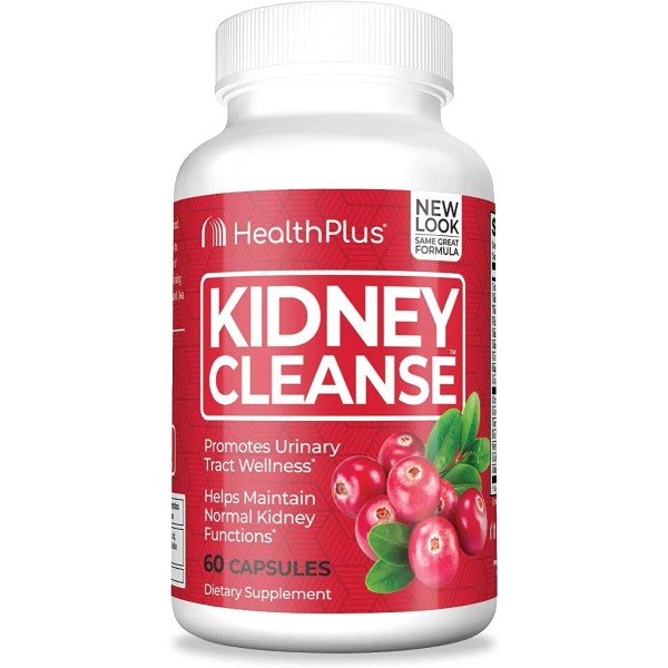 Health Plus Limpieza De Riñón (60 Cápsulas) Kidney Cleanse Salud Vejiga