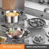 15pcs Felt Pan Protectors for Stacking, 3 Sizes Anti-Slip Heat