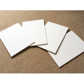 MAGONOTE 0.2 inch (5 mm) Thick Domestic Styrene Board End Material (A4/10 Pieces) White [Hard Material]
