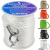 Premium Anchor Rope 100 ft x 3/8 inch, Solid Braid