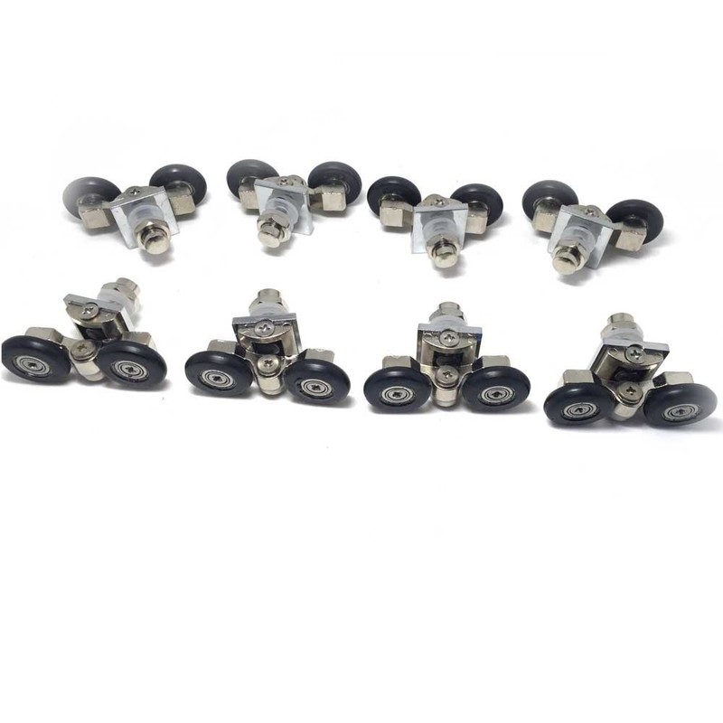 8 x Zinc Alloy Shower Cubicle Rollers 25mm Diameter Parts