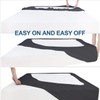 Bed Skirt Queen, Elastic Fabric Wrap Around 4 Sides Box
