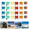 24Pcs Automotive Fuse Assortment Kit with Storage Box Zinc Alloy