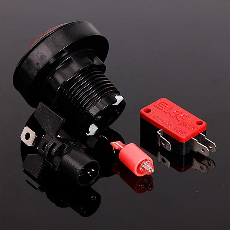 WANGCL 5pcs LED Illuminated Push Button Micro Switch for Arcade