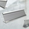 10 Pack 2" x 8" Aluminum Desk Name Plate Holder,