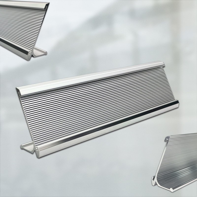 10 Pack 2" x 8" Aluminum Desk Name Plate Holder,