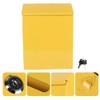 jojofuny Metal Suggestion Box Wall Mounted Ballot Box Secure Box