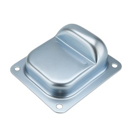 Door Stop Floor 158 x 138 mm for Rolling Gates Swing Gates and Heavy Doors Door Buffer Floor Stop Galvanised Steel