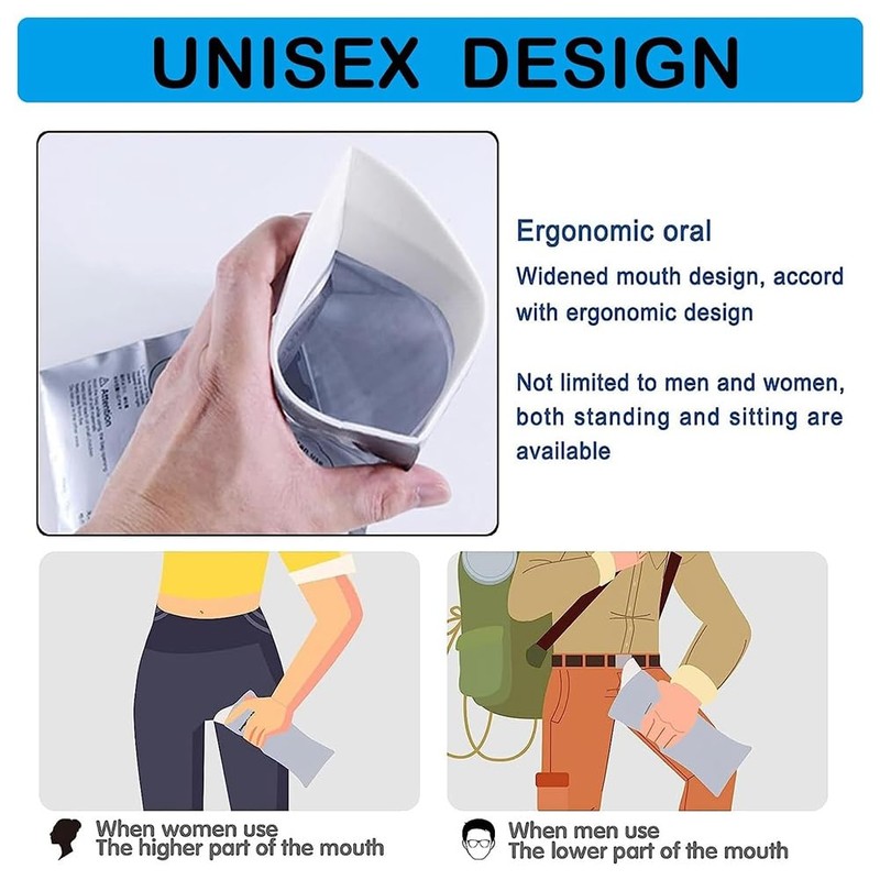 Daiilg Disposable Emergency Urinal Bag,20Pack Portable Camping Pee Bags, Travel