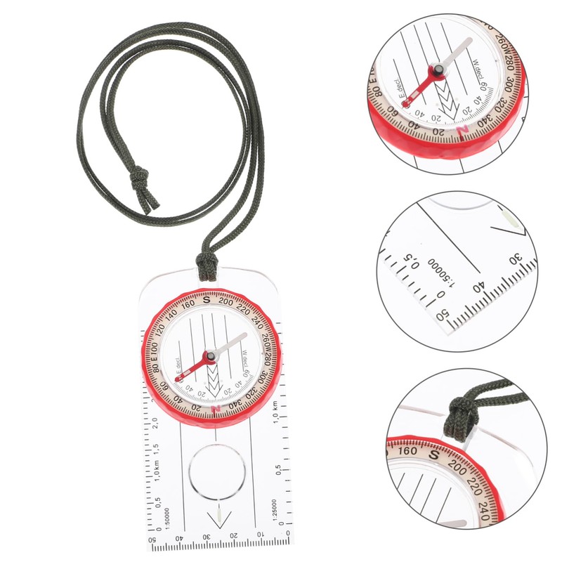 Mipcase 1 Set Multi Function Compass Portable Hiking Navigation Tool