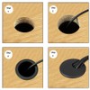 Wolfride 12 Pcs Wire Hole Cap Hole Diameter 2.0 inches