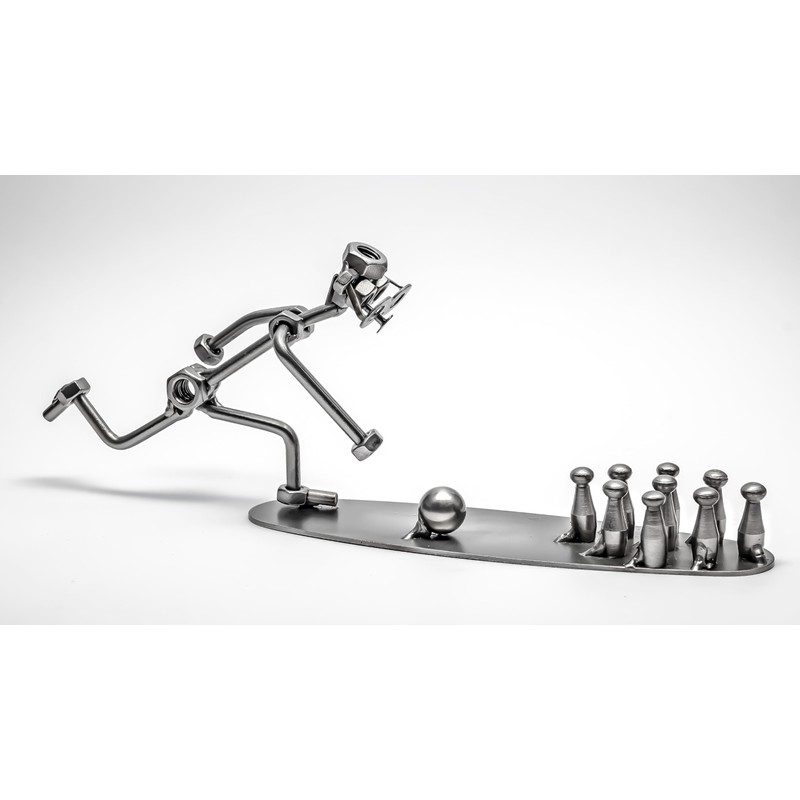 STEEMO Screw Man Bowling Bowling Gift Metal Art Decoration 31