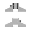 QWORK Caliper Depth Base Carbon Steel T-Bar Attachment for Dial/Digital/Vernier