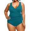 Yonique Traje de baño de una pieza de talla grande