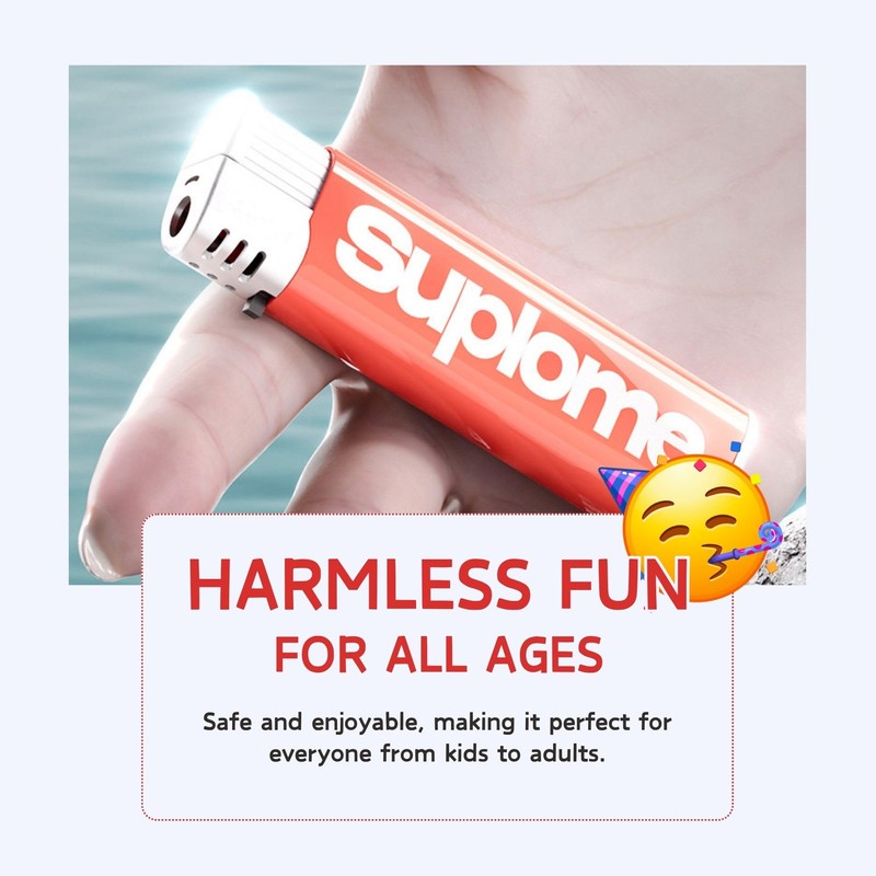 Water Gun Lighter - Realistic Prank Lighter with Powerful Water